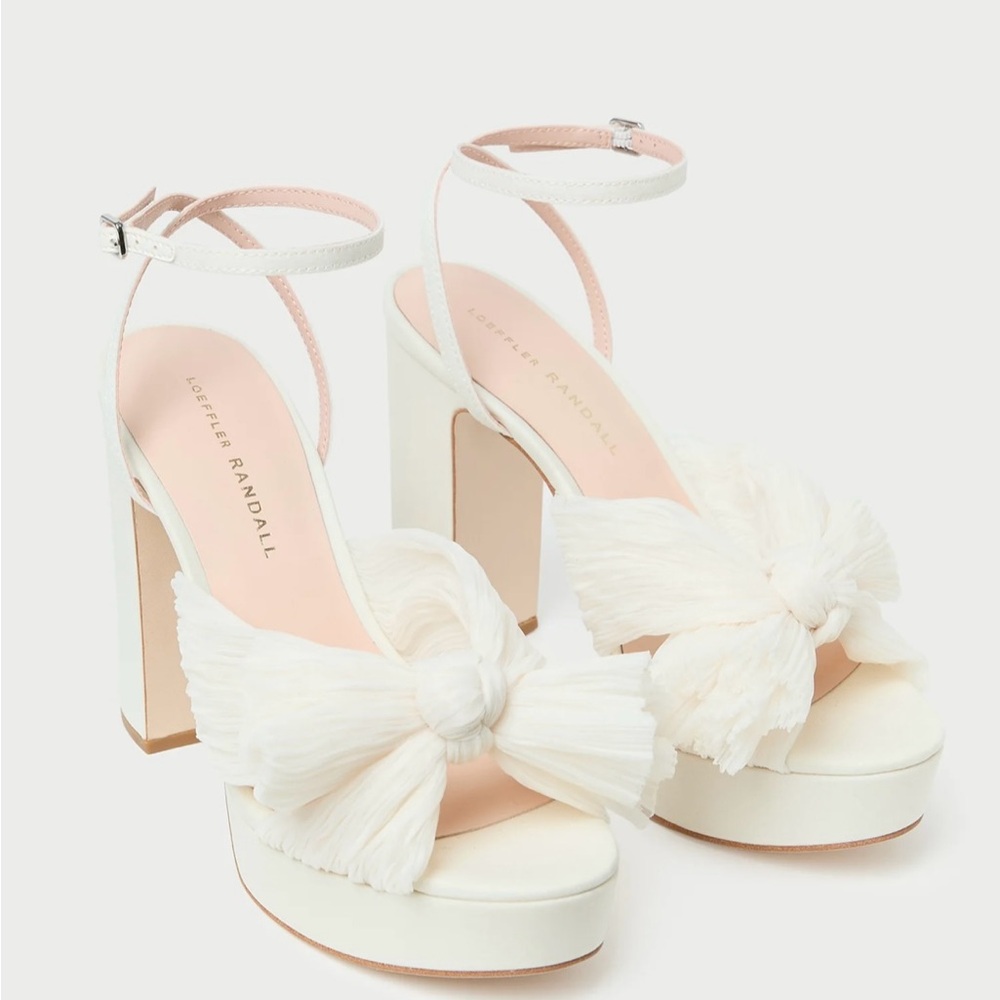 Loeffler Randall Women's White Platform Heels